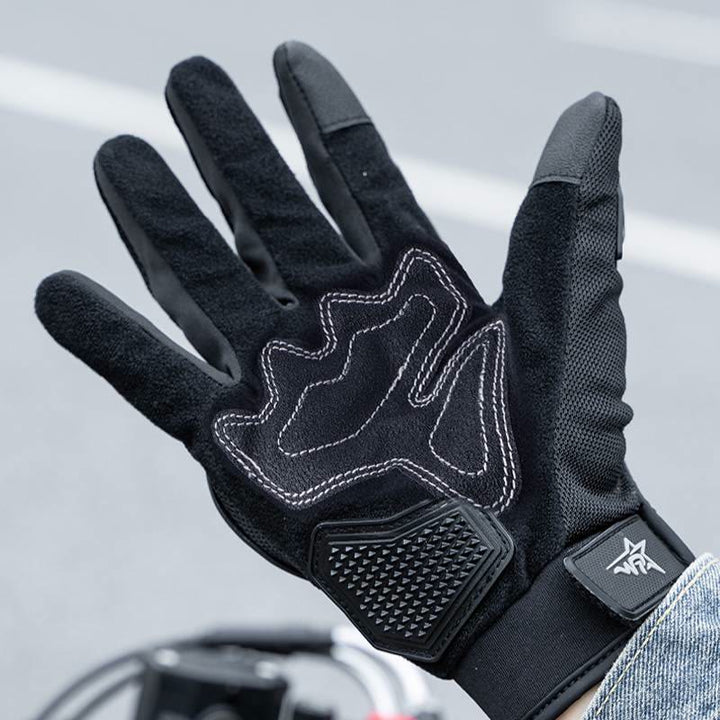 Vollfinger-Touchscreen-Motorradhandschuhe mit hartem Knöchelschutz - image 6