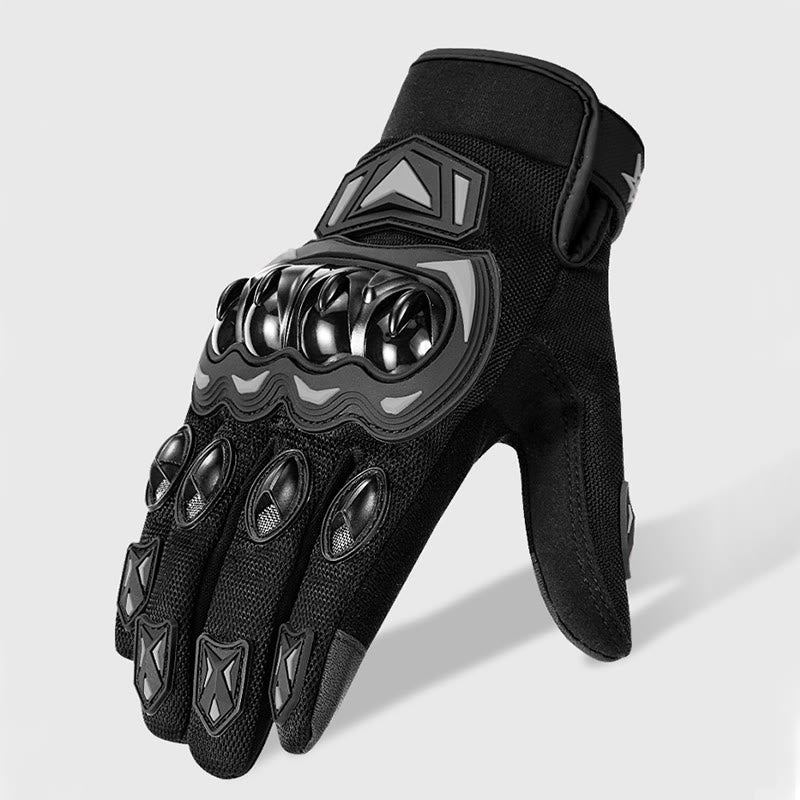 Vollfinger-Touchscreen-Motorradhandschuhe mit hartem Knöchelschutz - image 10