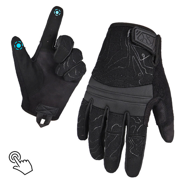Atmungsaktive Touchscreen-Mechaniker-Taktikhandschuhe - Schwarz - XL - image 8