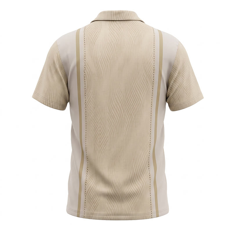 Herren Kurzarmhemd mit Knöpfen, lässig, für Sommer und Strandurlaub - image 10