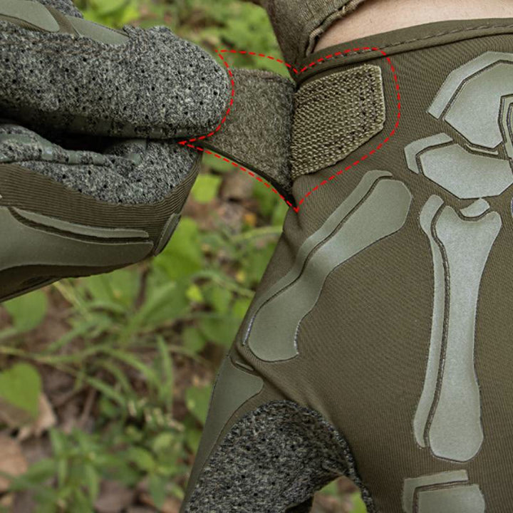 Skelettartige, leichte, elastische Sommer-Motorrad-Taktikhandschuhe - image 4