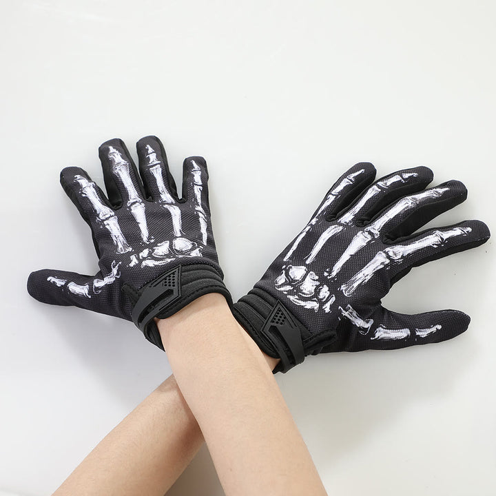 Rose Skeleton Motorrad-Touchscreen-Vollfinger-Taktikhandschuhe - image 6