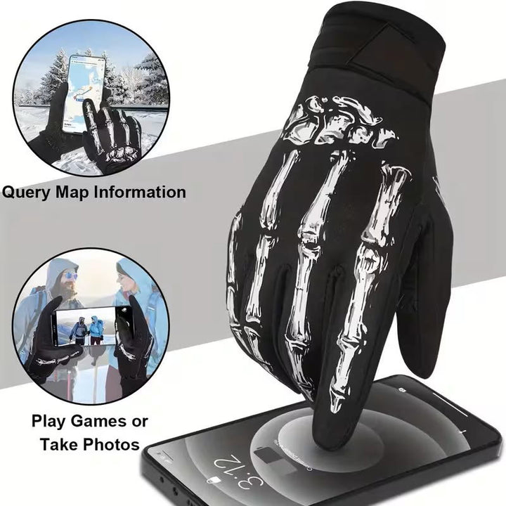 Rose Skeleton Motorrad-Touchscreen-Vollfinger-Taktikhandschuhe - image 5