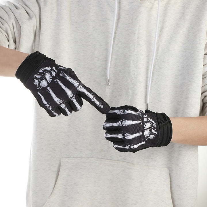 Rose Skeleton Motorrad-Touchscreen-Vollfinger-Taktikhandschuhe - image 7