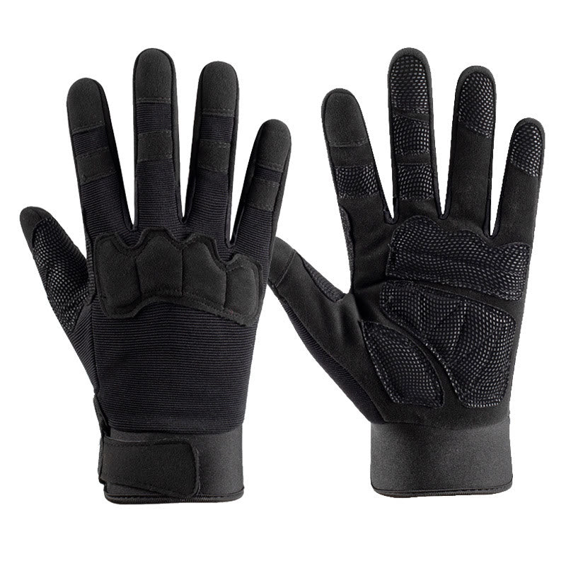 Militär-Taktikhandschuhe mit vollständiger Fingerauflage, rutschfester, gepolsterter Handfläche - Schwarz - XL - image 2