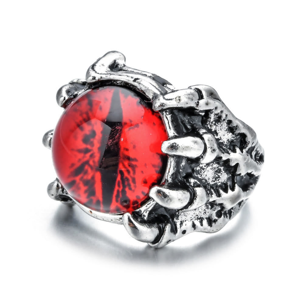 Gothic-Dämonen-Adlerklauen-Ästhetik-Ring mit bösem Blick - image 5