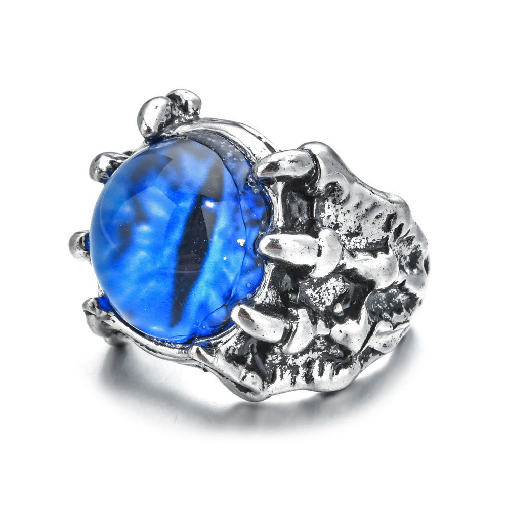 Gothic-Dämonen-Adlerklauen-Ästhetik-Ring mit bösem Blick - image 3