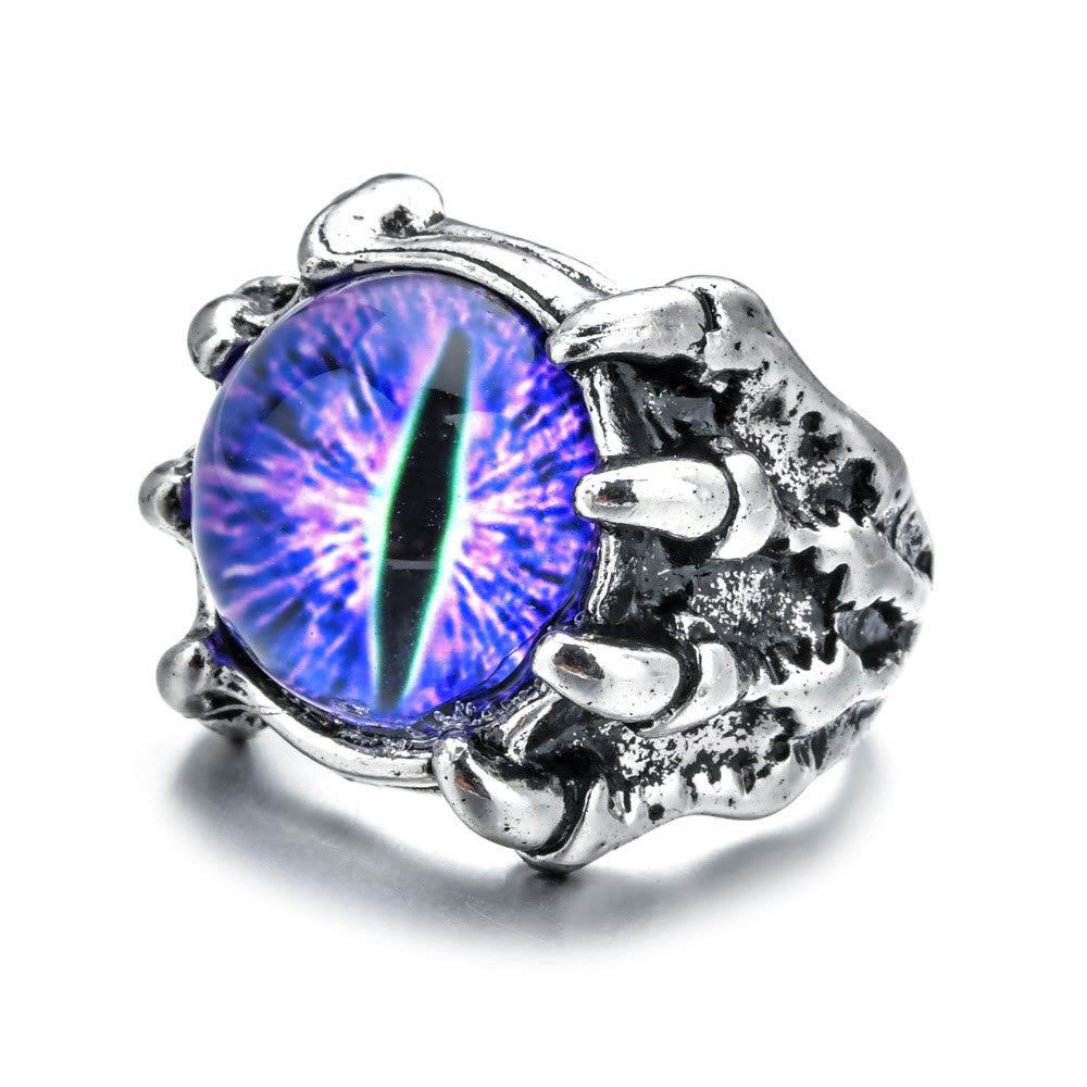 Gothic-Dämonen-Adlerklauen-Ästhetik-Ring mit bösem Blick - image 7