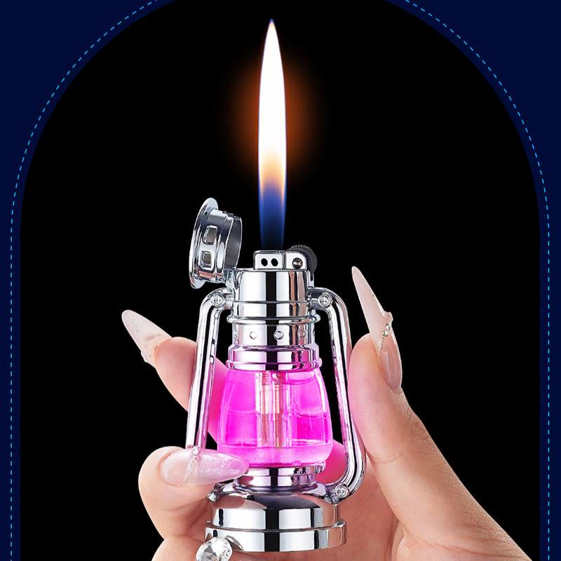 Kreative Öllampenform, farbenfrohes Licht, Butanfeuerzeug - image 7