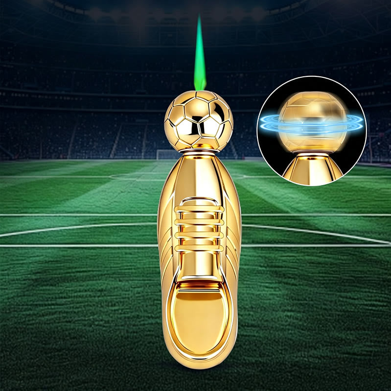 Neuheit: Fußballschuh-Kickball-Butanfeuerzeug - Gold - image 1