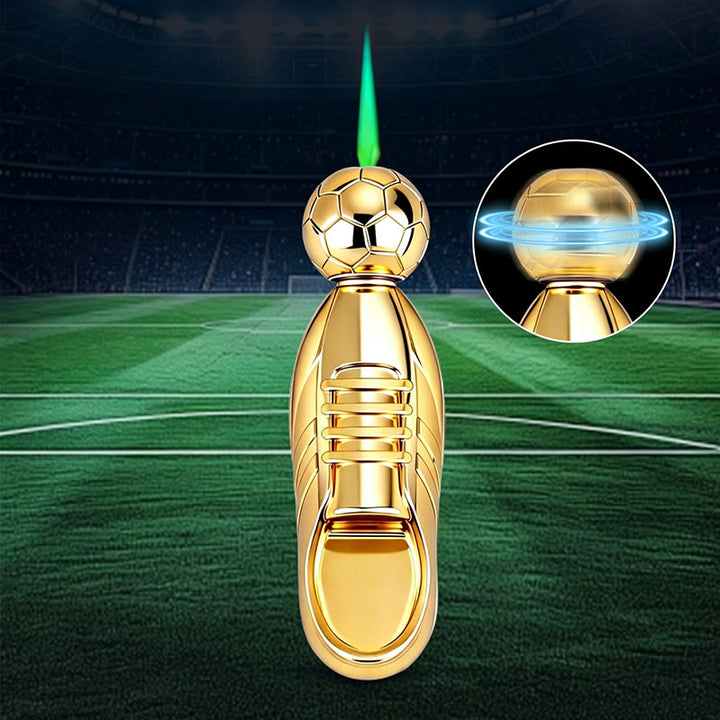 Neuheit: Fußballschuh-Kickball-Butanfeuerzeug - Gold - image 1
