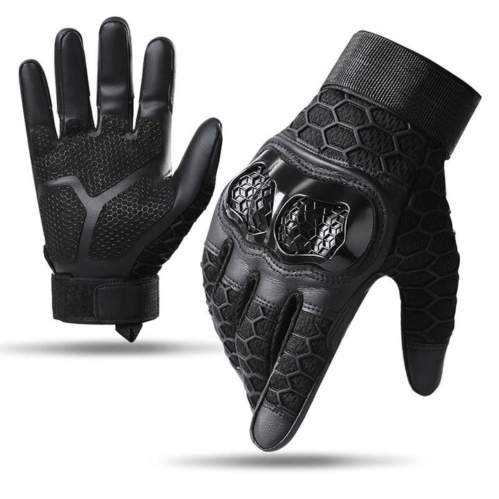 Schützende taktische Handschuhe mit Knöchelschutz - Schwarz - XL - image 4
