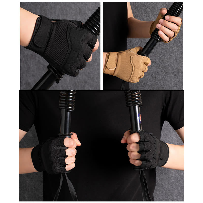 Atmungsaktive taktische Halbfingerhandschuhe für das Armeetraining - image 2