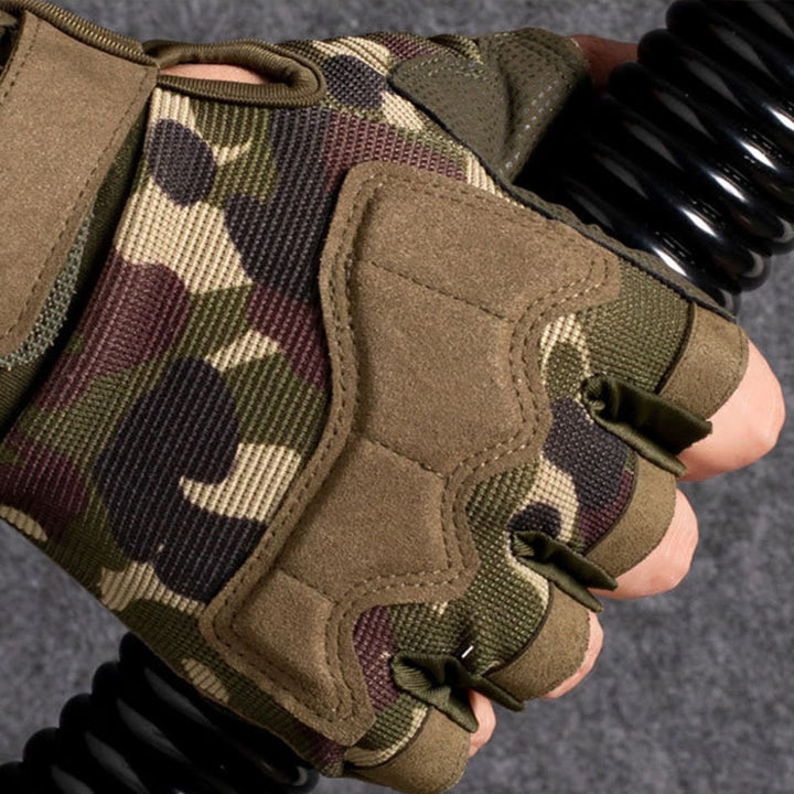 Atmungsaktive taktische Halbfingerhandschuhe für das Armeetraining - image 3