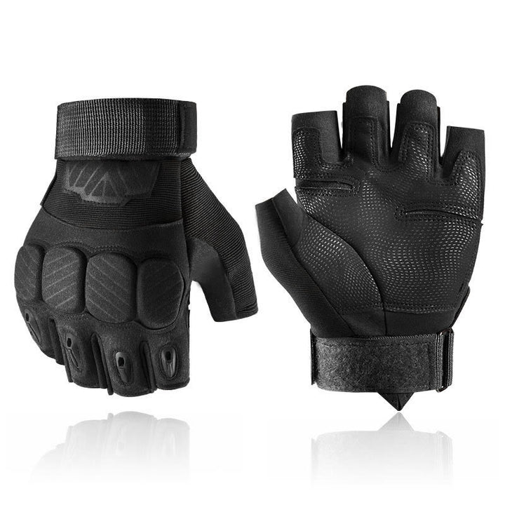 Taktische Mountainbike-Handschuhe mit Knöchelschutz - Schwarz - XL - image 5