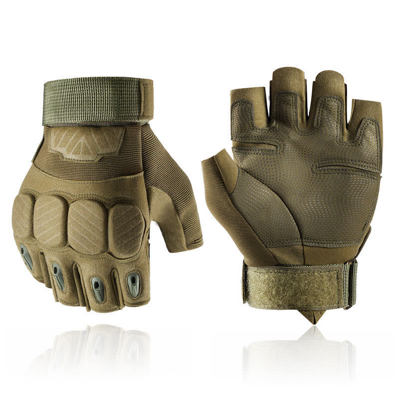 Taktische Mountainbike-Handschuhe mit Knöchelschutz - Armeegrün - XL - image 0