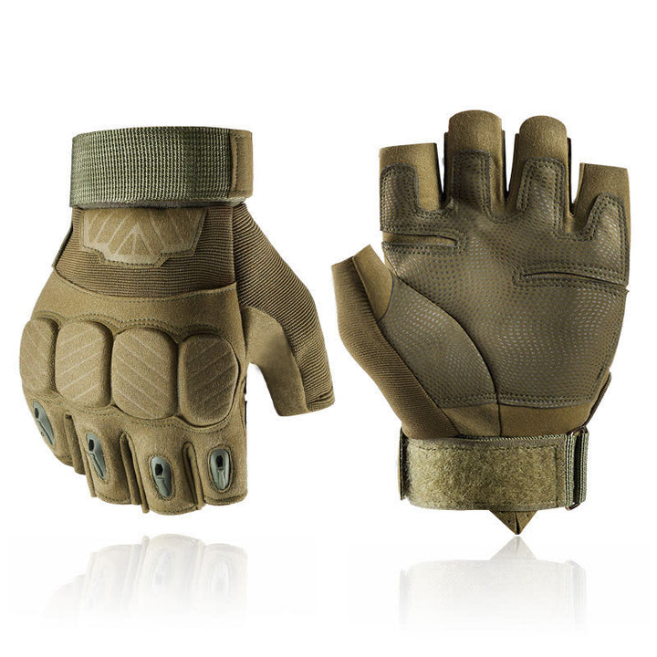 Taktische Mountainbike-Handschuhe mit Knöchelschutz - Armeegrün - XL - image 0