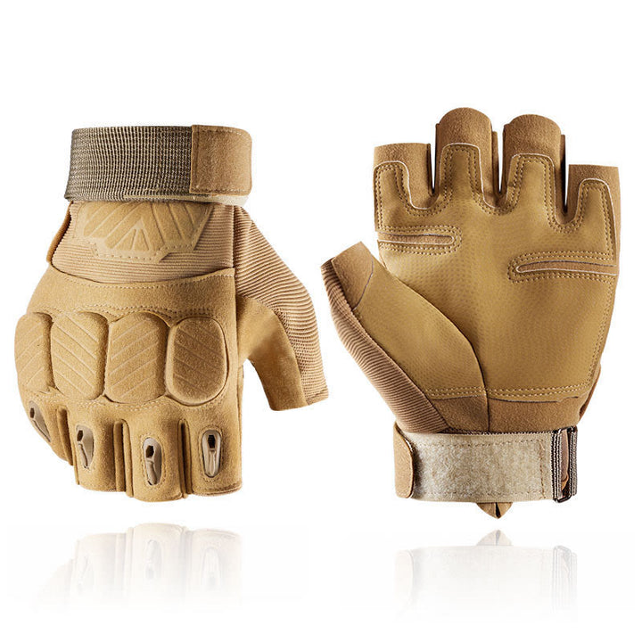Taktische Mountainbike-Handschuhe mit Knöchelschutz - Sandy Brown - XL - image 8