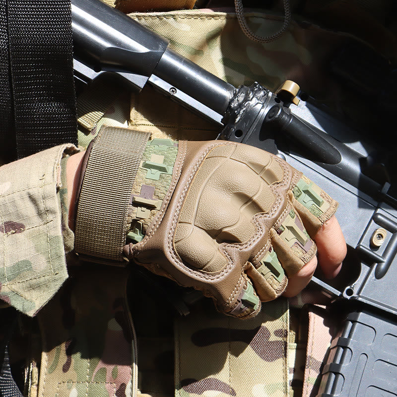Outdoor-Handschuhe mit harten Knöcheln, fingerlos, für Armee und Militär, - image 4