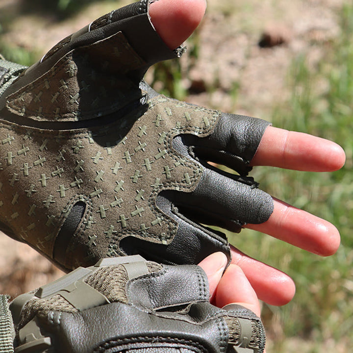 Outdoor-Handschuhe mit harten Knöcheln, fingerlos, für Armee und Militär, - image 1