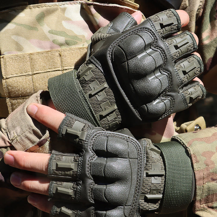 Outdoor-Handschuhe mit harten Knöcheln, fingerlos, für Armee und Militär, - image 7