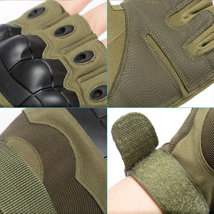 Minimalistische taktische, ästhetische Militär-Halbfingerhandschuhe - image 2