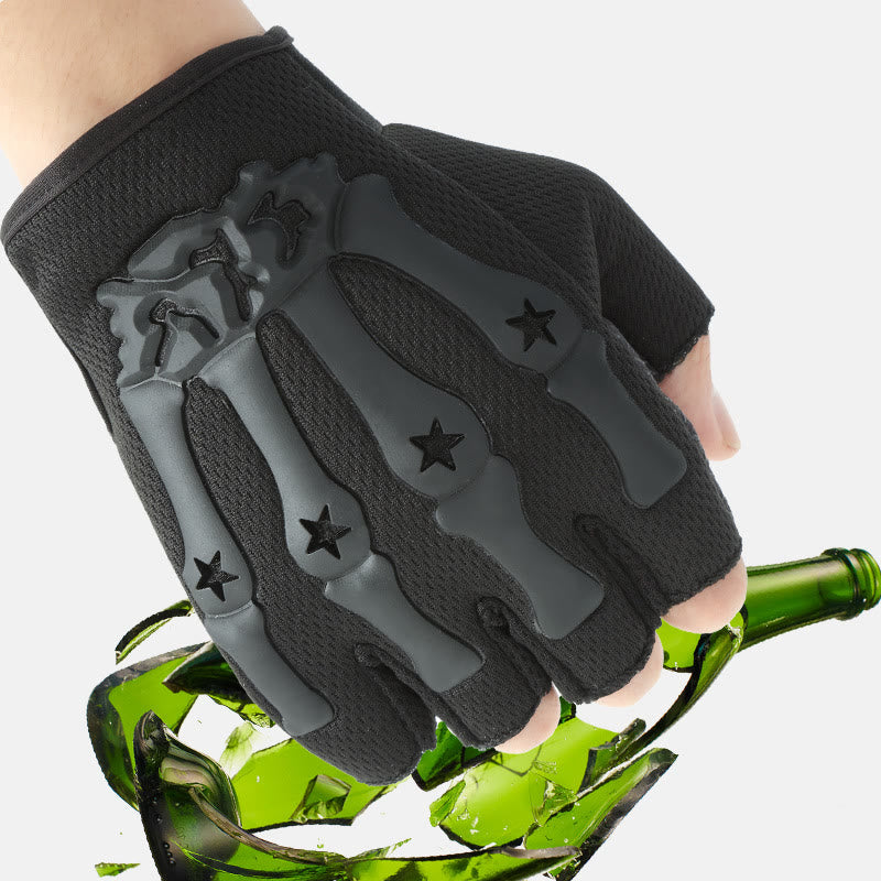 Atmungsaktive taktische Fahrradhandschuhe mit Skelett-Knöchelschutz - image 1