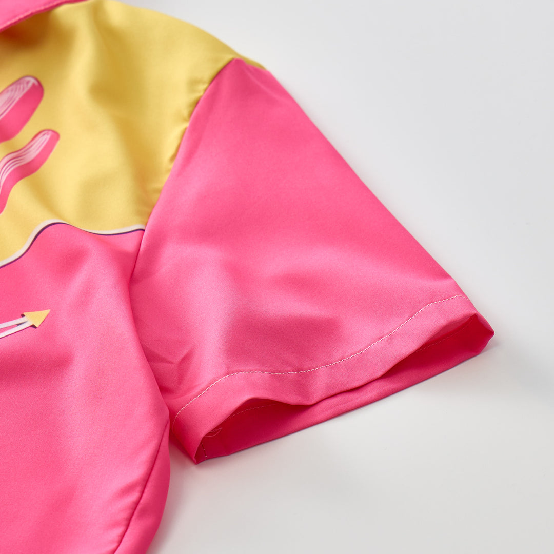 Westernhemd mit pink-gelbem Kaktus-Joch - image 9