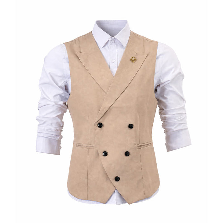Moderne Herren-Cowboyweste, zweireihiger Anzug mit Brosche - image 10