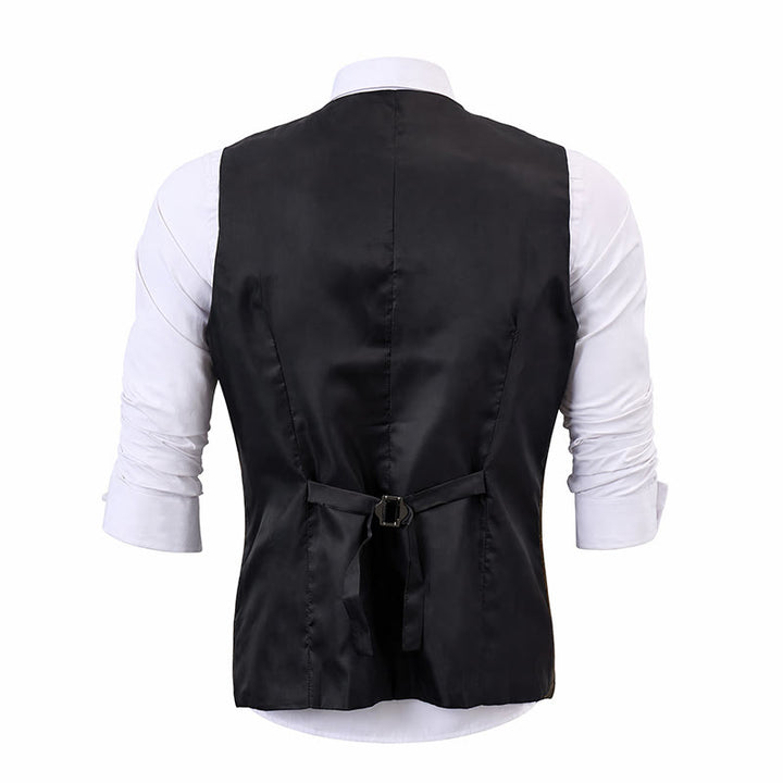 Herren-Anzugweste mit Karomuster im Peaky Blinders-Stil - image 12