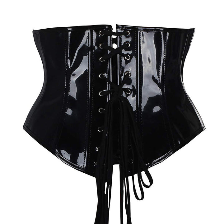 Taillenformer aus PU-Leder mit Reißverschluss, verstellbarer Schnürung und Bauchkontrolle, Shapewear - image 2
