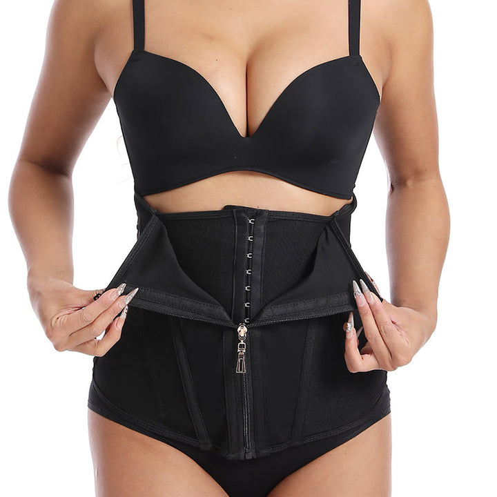 Damen-Taillenformer mit Nylonstäben, mehreren Haken hinten, Bauchkontrolle, schlankmachendem Korsett - image 10