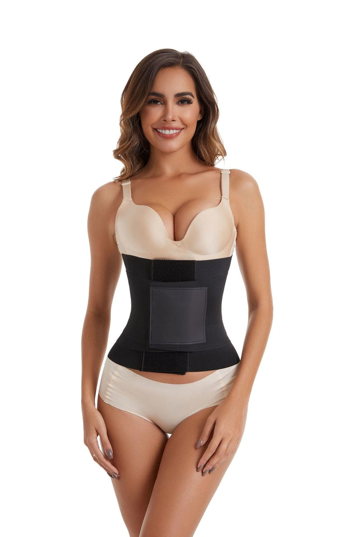 Damen-Polyester-Korsett, Taillenformer, Bauchkontrolle, Figurformender Gürtel - Schwarz - 2XL - image 2