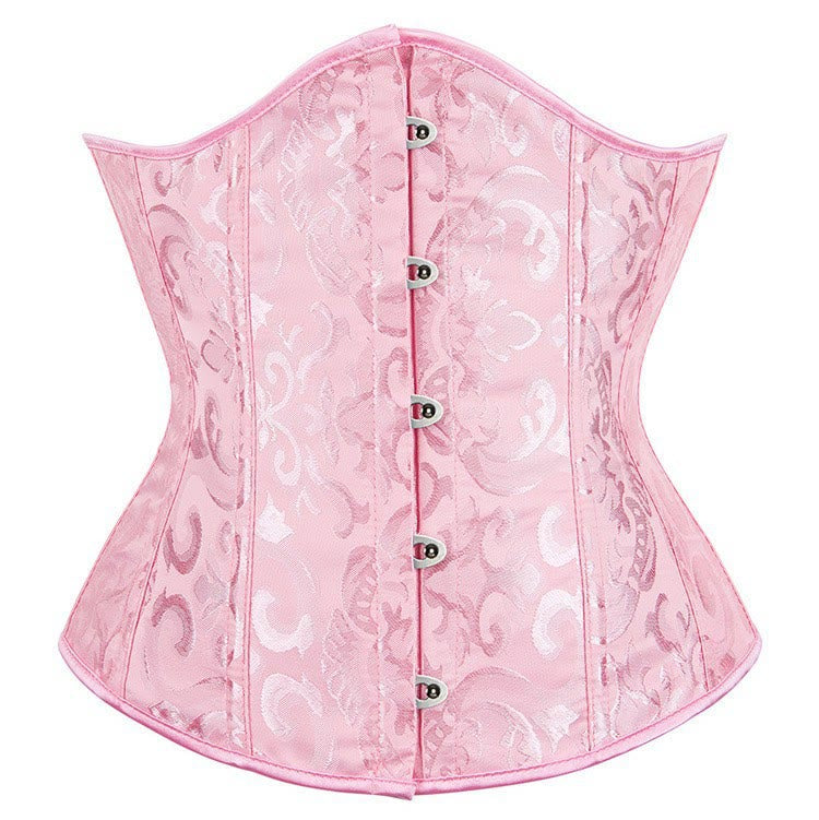 Damen-Korsett aus Polyesterspitze mit Bauchkontrolle und Figurformer - Rosa - XL - image 9