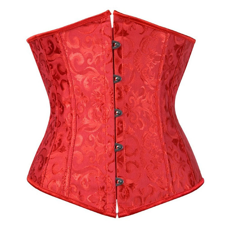 Damen-Korsett aus Polyesterspitze mit Bauchkontrolle und Figurformer - Rot - XL - image 3