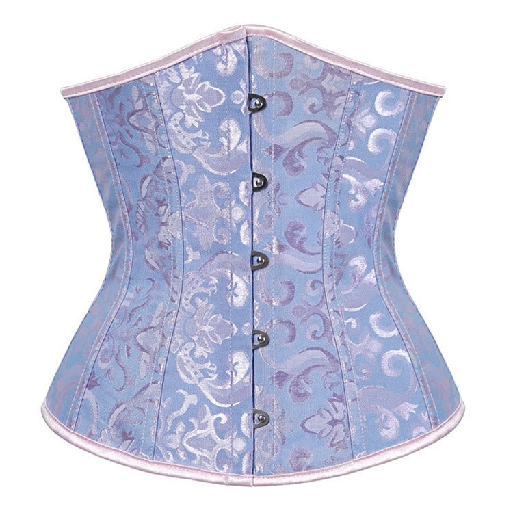 Damen-Korsett aus Polyesterspitze mit Bauchkontrolle und Figurformer - Lake Blue - XL - image 8