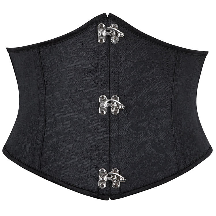 Gothic Vintage Damen Kurzes Taillenkorsett Palace Bauchkontrolle Taillenformer - Schwarz - 2XL - image 1