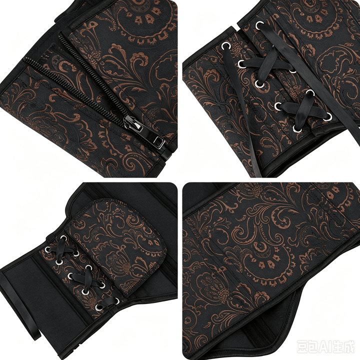 Retro-Jacquard-Taillenformer für Damen mit 13 Stahlstäben, formt die Sanduhrfigur - image 4