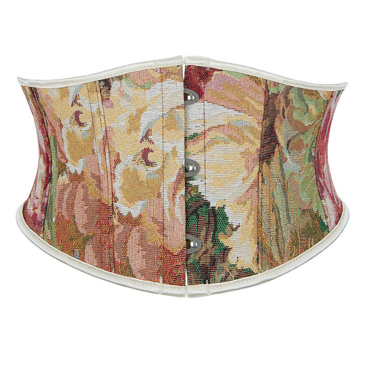 Kurzes Retro-Korsett mit Blumenmuster und Jacquard-Print – modische Oberbekleidung für Alltag und Partys - Gemischte Blüten - 2XL - image 4