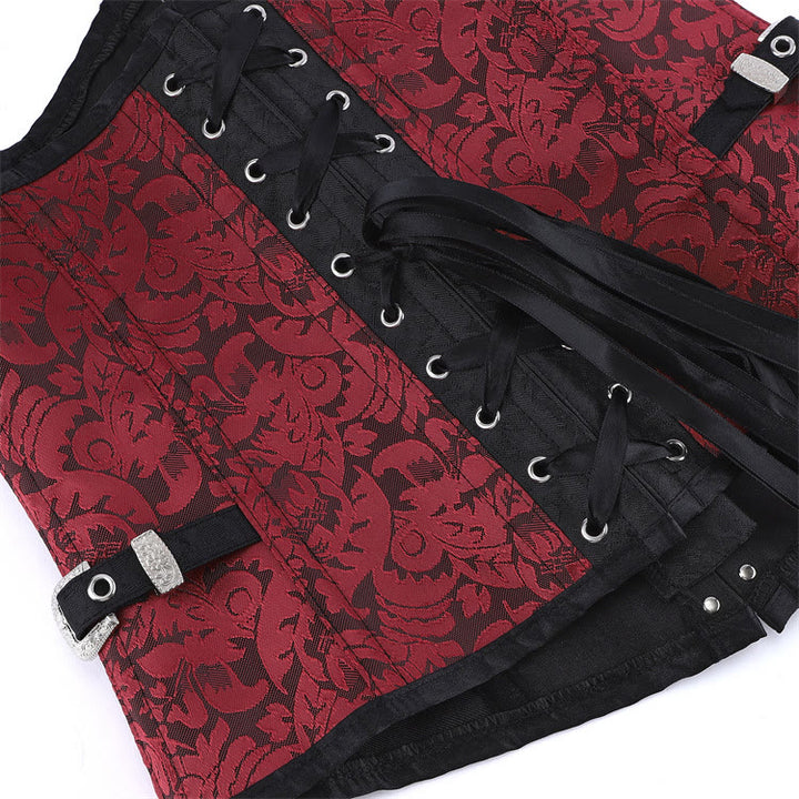 Gothic-Jacquard-Korsett für Damen, Taillenformer, Figurformer - image 4