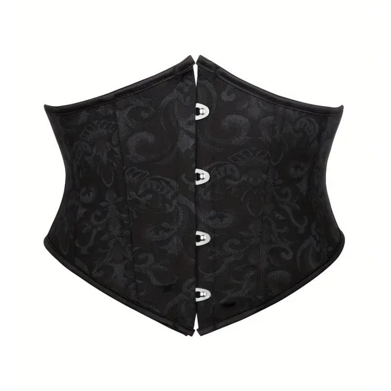 Damen-Unterbrustkorsett, Taillenformer, Bauchkontrolle - Schwarz - 2XL - image 2