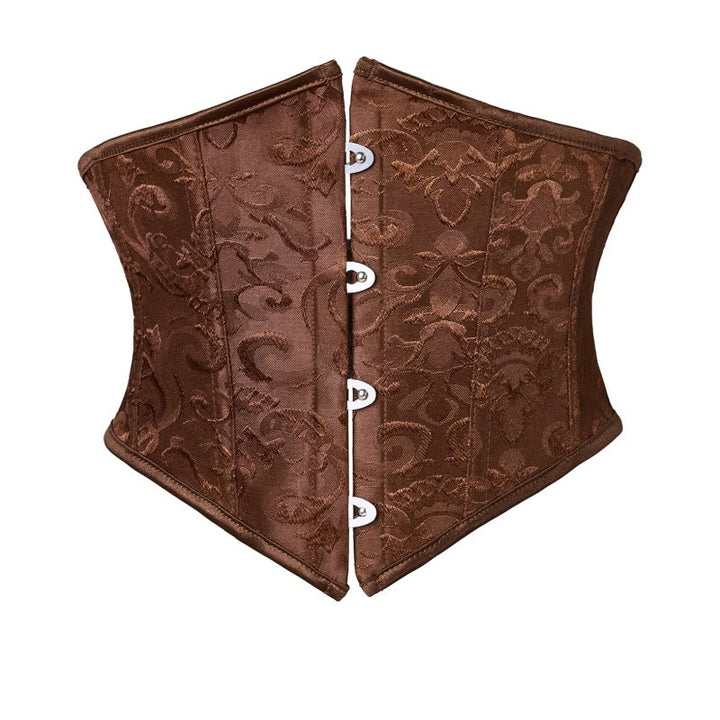 Damen-Unterbrustkorsett, Taillenformer, Bauchkontrolle - Kaffee - 2XL - image 1