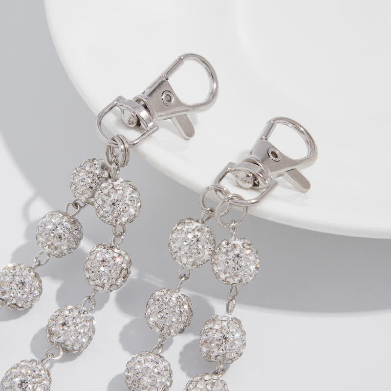 Eisige Glitzerkugel, doppellagige Diamant-Hosenkette - image 8