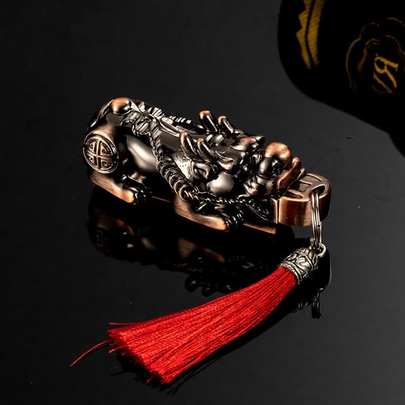 Lucky Fortune Permanent Streichholz Nachfüllbares Ölfeuerzeug - Rotbronze - image 11
