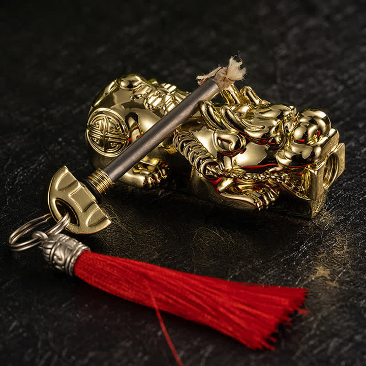 Lucky Fortune Permanent Streichholz Nachfüllbares Ölfeuerzeug - image 3