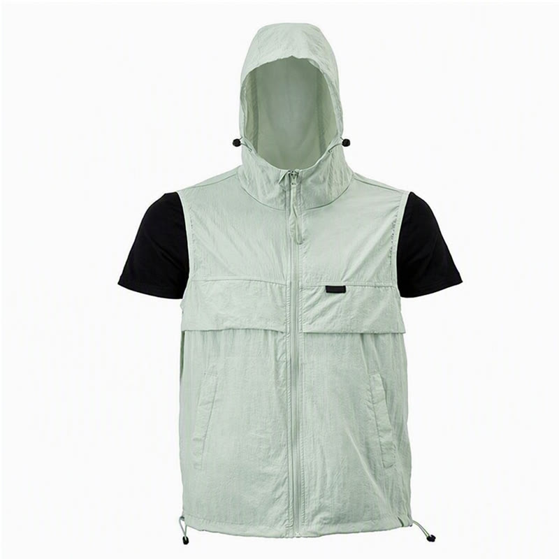 Atmungsaktive, mit Kapuze versehene Sonnenschutzweste für Herren für Outdoor-Sportarten - image 19