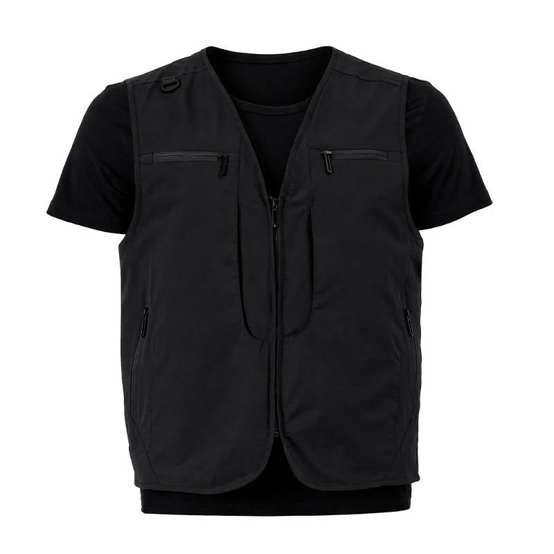 Herren Outdoor-Weste mit mehreren Reißverschlusstaschen, schnelltrocknend, vielseitig einsetzbar - image 17