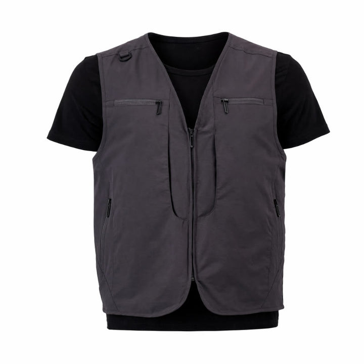 Herren Outdoor-Weste mit mehreren Reißverschlusstaschen, schnelltrocknend, vielseitig einsetzbar - image 15