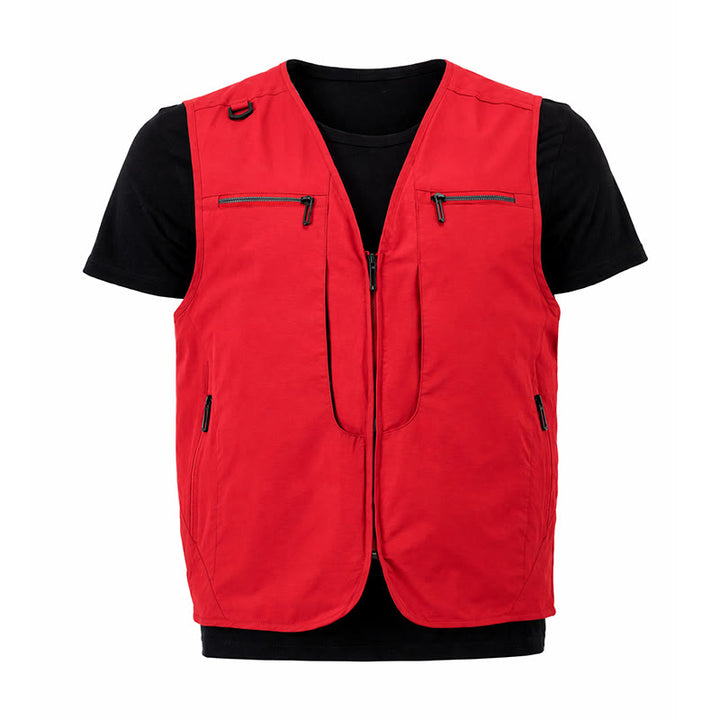 Herren Outdoor-Weste mit mehreren Reißverschlusstaschen, schnelltrocknend, vielseitig einsetzbar - image 18