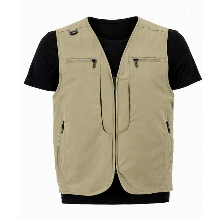 Herren Outdoor-Weste mit mehreren Reißverschlusstaschen, schnelltrocknend, vielseitig einsetzbar - image 19